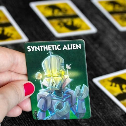 Bezier Games One Night Ultimate Alien, Fun Party Game for Large Groups, Fast-Paced Gameplay, Engaging Social Deduction, Hidden Roles & Bluffing, Great Game for Kids & Families - style: Alien