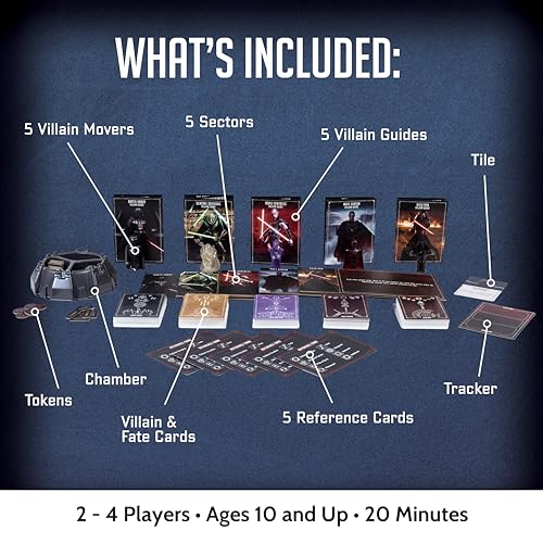 Ravensburger Star Wars Villainous - Power of The Dark Side Strategy Board Game - Join Darth Vader, Kylo Ren, and More in This Immersive Star Wars Universe Adventure - 2-4 Players - Ages 10+