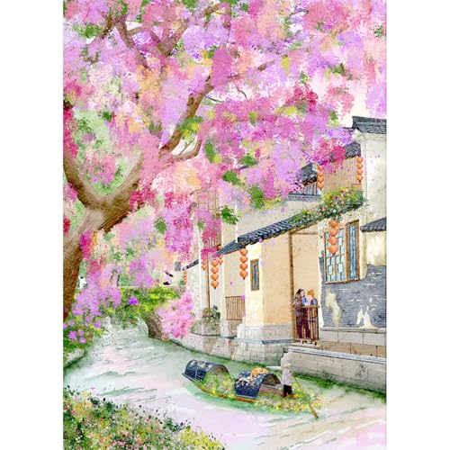 HUADADA-Flowers Bloom into a sea-Jigsaw Puzzles for Adults 1000 Pieces, Interlock Perfectly No Dust, Impossible Difficult Hard Fun 1000 Piece Jigsaw Puzzles for Adults-1:1 Poster - color: Flowers Bloom Into a Sea