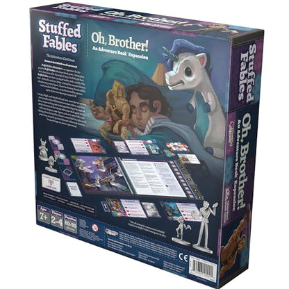 Stuffed Fables Oh Brother! Board Game EXPANSION - Exciting Narrative Adventure! Cooperative Strategy Game for Kids & Adults, Ages 7+, 2-4 Players, 60-90 Minute Playtime, Made by Plaid Hat Games