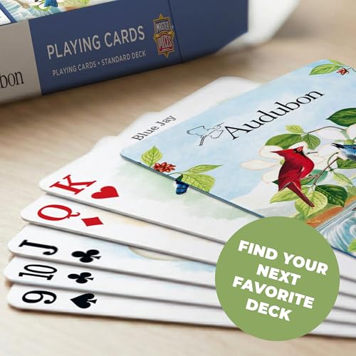 MasterPieces Officially Licensed Audubon Playing Cards - 54 Card Deck for Adults - style: Audubon
