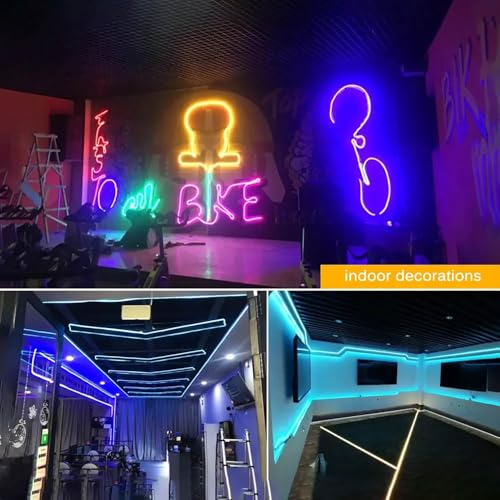 Aroste 16.4-Foot RGB neon Light Strip, Festive Decoration Light Strip | Waterproof IP67 light strip, supporting remote control and app control, suitable for bedroom and gaming LED light strips