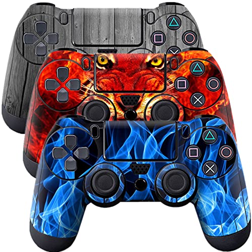 Skin for Ps4 Controller, 3pcs Whole Body Vinyl Decal Cover Sticker for PlayStation 4 Controller (PS4 Controller #1) - color: PS4 controller #1