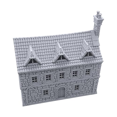 Ironhelm Barracks - DND Terrain Compatible with Dungeons and Dragons, 28mm Miniature Wargaming, Tabletop RPGs, Wargame Scenery