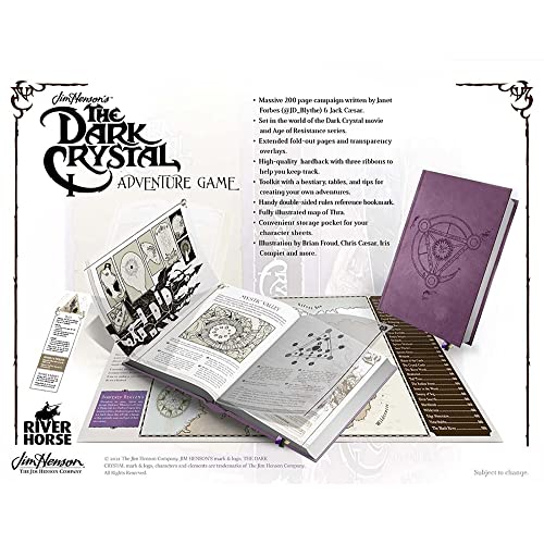 River Horse The Dark Crystal Adventure Game - RPG Hardcover Book, 290+ Full Color Pages, Role Playing Game