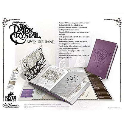 River Horse The Dark Crystal Adventure Game - RPG Hardcover Book, 290+ Full Color Pages, Role Playing Game