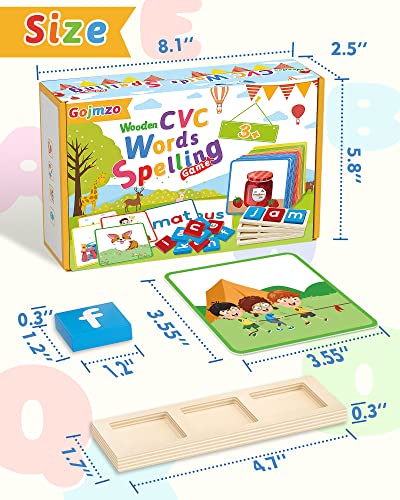 Wooden CVC Word Spelling Games, Montessori Educational Learning Toys Gifts | Learn to Read, Sight Words Flash Cards Kindergarten, Reading Workbooks, Learning Activities, Wooden Letters, Kids Gifts