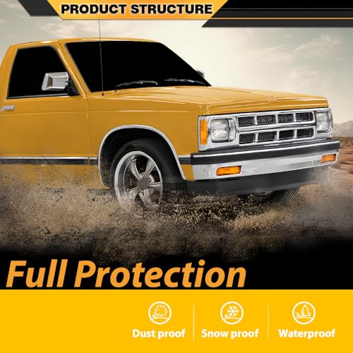 CNNELL Hood Insulation Pad 1/2" w/ Clips Compatible with Chevy S10 1982-1993, Compatible with Chevy S10 Blazer 1983-1993 - style: 1982-1993 Chevy S10