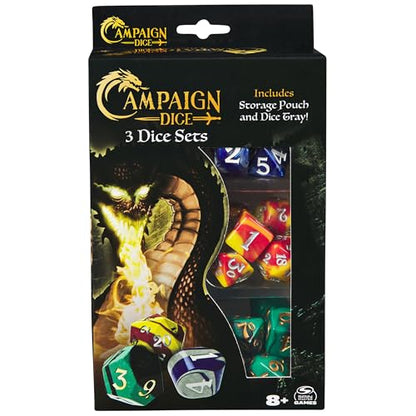 Spin Master Games Campaign Dice 3-Set RPG Classic Game Accessory - color: Campaign Dice Set