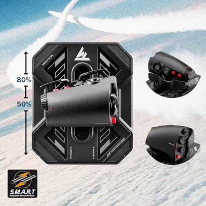 Thrustmaster Sol-R4 HOTAS Space Combat Flight Stick & Throttle - PC | 58 programable buttons, 21 on grip, 2 triggers, 2 hats, ministick, thumbwheel, Hall-Effect, RGB LEDs, adjustable detent - style: Sol-R4 HOTAS