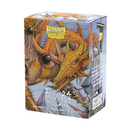Dragon Shield | Matte Dual Art Sleeves | The Millerax | 100 CT - Smooth & Tough Premium TCG Sleeves | Compatible with Pokemon, Flesh & Blood, One Piece & Magic the Gathering - color: Spirit Animals: the Millerax