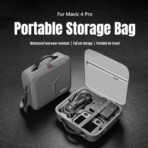 Mavic 4 Pro Carrying Case Storage Bag, Hold RC 2 Remote Controller, Compatible with DJI Mavic 4 Pro Fly More Combo - style: For Fly More Combo
