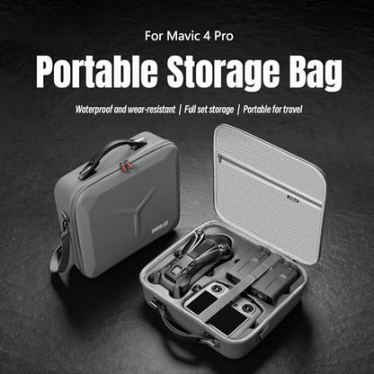 Mavic 4 Pro Carrying Case Storage Bag, Hold RC 2 Remote Controller, Compatible with DJI Mavic 4 Pro Fly More Combo - style: For Fly More Combo