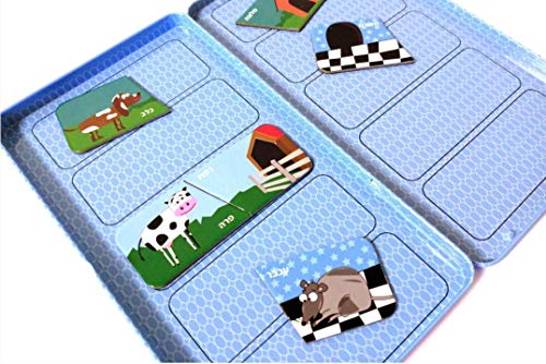 The Purple Cow - Magnetic Travel to Go Animal Homes - Matching Game, Multicolor - color: Animal Homes