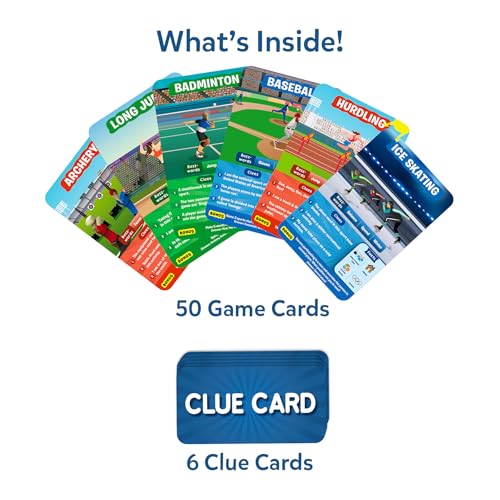 Skillmatics Guess in 10 – Sports, Educational Card & Trivia Game | Perfect for Family Game Night, Screen-Free Travel Toy, Gift for Kids Ages 6, 7, 8, 9 and Up - style: 7. Sports