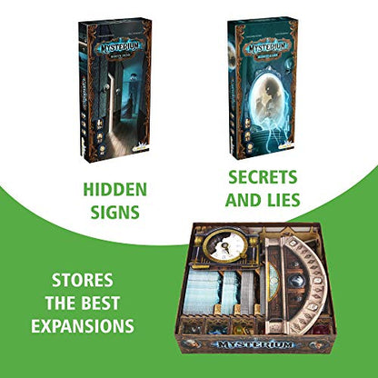 TowerRex Organizer for Mysterium Board Game and Hidden Signs, Secrets and Lies Expansion, Storage Instert, Accessories Upgrade