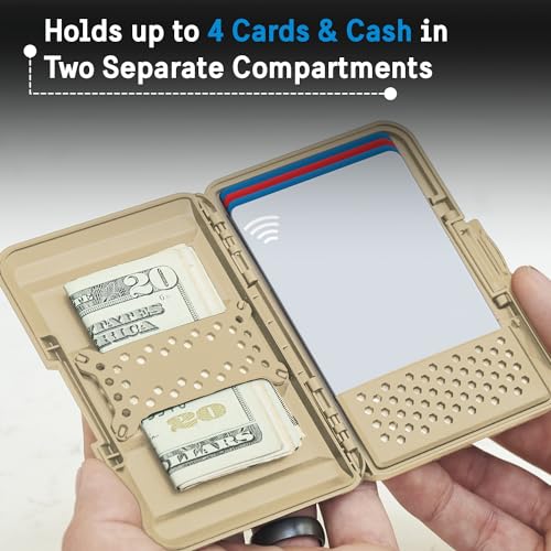 Pelican MagSafe Wallet for iPhone - Heavy Duty MIL-STD Snap-On Phone Magnetic Wallet and Phone Card Holder - Detachable and Slim Hard Case for iPhone 17 Pro Max/16 Pro Max/15/14/Pixel 10- Desert Tan - color: Desert Tan, style: Protector
