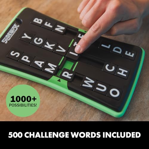 Educational Insights Slidewise - Word Games and Brain Teaser Puzzles for Kids 8-12, Kids Slide Puzzle Game, Travel Size Handheld Puzzle, Single Player Brain Teasers for Adults, Teens, and Children