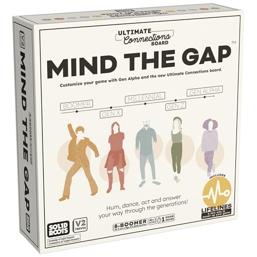 Spin Master Games, SolidRoots Mind The Gap Ultimate Connections, Amazon Exclusive, Trivia for Generations, Family Game Night, 4+ Players, Stocking Stuffer Gift Ideas for Ages 8 & Up