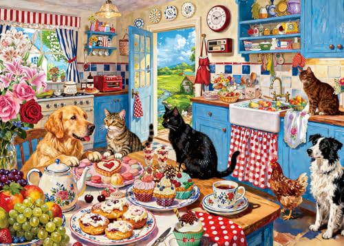 1000 Piece Puzzles for Adults - Adorable Dogs Cats Animal Puzzle - Jigsaw Puzzles for Adults 1000 Piece Challenging Paper Puzzle for Relaxation, Perfect Home Decoration After Completion - color: Dogs Cats