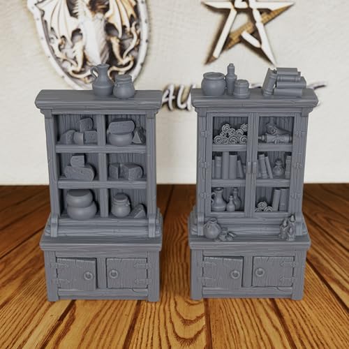 Unpainted 28mm Scale Tabletop RPG Dead Body Scenery - 8pc Resin Corpses & Wooden Cart Set for DND Minis, Fantasy Miniature Game Diorama, TTRPG Dungeon Masters Accessory（AS690）