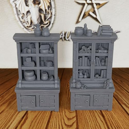 Unpainted 28mm Scale Tabletop RPG Dead Body Scenery - 8pc Resin Corpses & Wooden Cart Set for DND Minis, Fantasy Miniature Game Diorama, TTRPG Dungeon Masters Accessory（AS690）