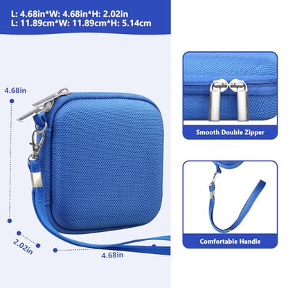 Supmay Hard Carrying Case for Anbernic RG Rotate/ RG34XXSP/ RG35XXSP Retro Handheld Game Console/ Game Boy Advance SP, Retro Game Travel Storage Holder with Mesh Bag for Battery, USB Cable, Blue - color: Blue