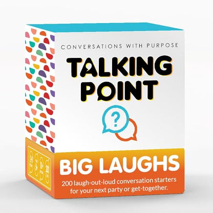 200 Funny Conversation Cards for Adults, Teens & Kids - Family Card Game | All-ages game to laugh and connect; get-to-know-you questions for family & friend game night; hilarious conversation starters