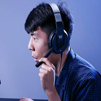 acer Predator Galea 311 True Harmony Sound Gaming Headset: 50mm Drivers - Rotatable Omni-Directional Mic with On-Cable Controls - Black, NP.HDS11.00B, (Pack of 1) - style: Galea 311 Headset