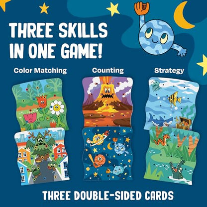 Educational Insights Tumbleblobs - Toddler Board Games for 3 Year Olds, Strategy Board Games for Kids, Color-Matching and Counting Preschool Game, Skill-Building Turn-Taking Game, 1-2 Players