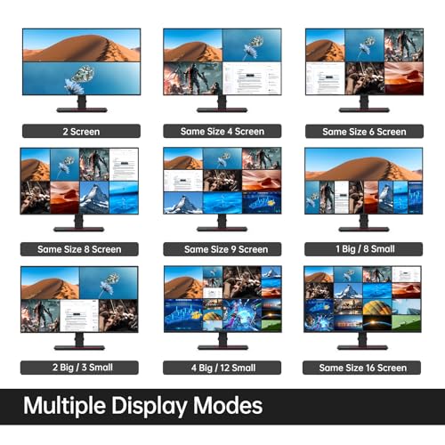 MT-VIKI 4K HDMI Multi-Viewer 16x1 w/IR Remote, 4K@30Hz Seamless HDMI Switcher 16 in 1 Out for PS4/PS5/Security Camera - size: 16x1 w/ IR Remote