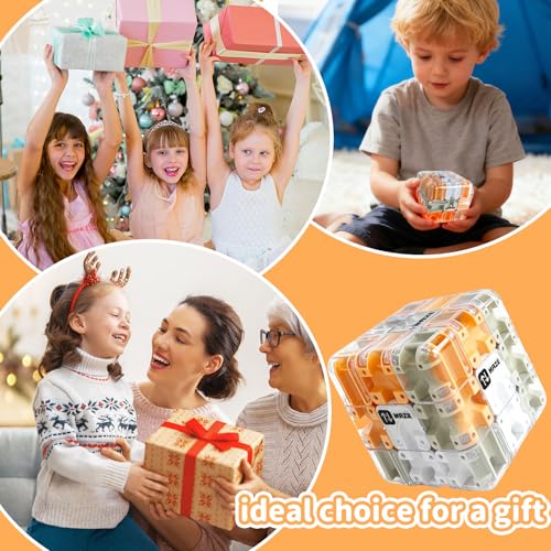 3D Maze Cube Ball Labyrinth Puzzle Brain Teaser for Adults & Kids, Educational Learning Toys Logical Thinking, Family Board Games Tabletop, Durable Puzzle Cube Easter Basket Stuffers Birthday Gift
