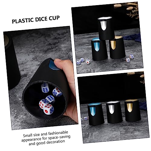 1pc Stylish Dice Cup Plastic Holder for Party Games Space-Saving Design for Dice Storage Stable Shaking Process for Bar and Ktv Entertainment