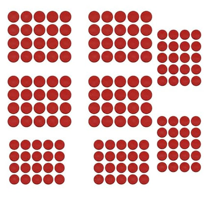 160 Pcs Mouse Slider Pads Replacement, PTFE Glide Dots 6mm and 7mm Universal Mouse Skates for Gaming Mouse and Office Mice, Smooth Glide Upgrade Compatible with Cloth or Hard Mousepads (Red) - size: Dia 6mm/7mm Red