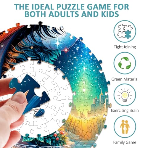 Puzzles for Adults 1000 Pieces, Abstract Rose Eye Jigsaw Puzzles 1000 Pieces for Adults, Puzzles with Letters On Back, Challenging Family Game, 26.5 x 26.5in - color: Abstract Rose Eye