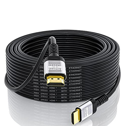 Soonsoonic 4K HDMI Cable 40 Feet | 18Gbps Ultra High Speed HDMI 2.0 Cable 4K@60Hz HDR 3D ARC HDCP2.2 Ethernet HDMI Cord | for UHD TV Monitor Laptop Xbox PS4/PS5 ect (12m) - size: 40FT