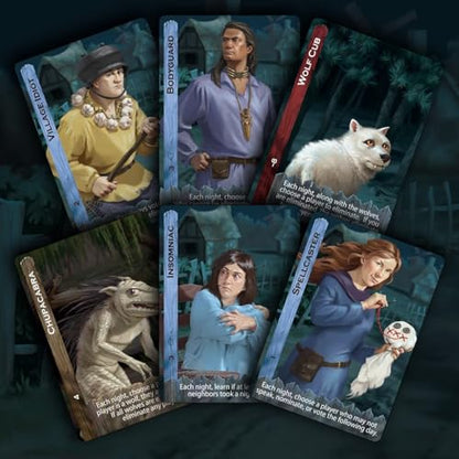 Bezier Games Ultimate Werewolf | Villagers vs Werewolves Hidden Role Mystery for Large Groups, Social Deduction with Bluffing and Moderator-Led Play