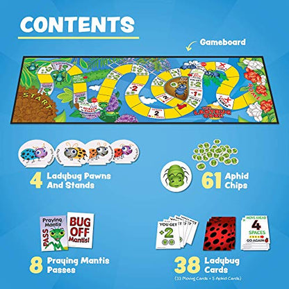 The Ladybug Game! Award Winning Kids Board Game. A Super Fun, Educational Game Your Kids and Will Love! Easy to Play, Perfect for - Birthday Gifts, Travel, Home, Parties, at Grandparents Home!