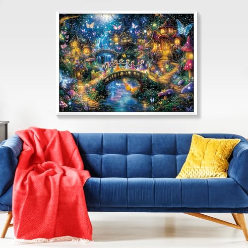 300 Pieces Butterfly Puzzles for Adults Children 20.5x15 in | Fairy Puzzle for Adults Children, Scenery Puzzle 300 Pieces, Gift for Birthday, Home Decor, Fun for Family Entertainment - style: Butterfly