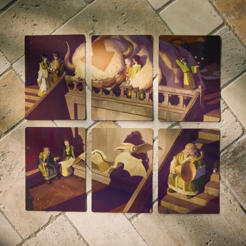 Magic: The Gathering | Avatar: The Last Airbender Scene Box 2 - Tea Time at the Jasmine Dragon | 6 Foil Borderless Scene Cards, 6 Art Cards, 3 Play Boosters + Display Easel
