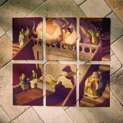 Magic: The Gathering | Avatar: The Last Airbender Scene Box 2 - Tea Time at the Jasmine Dragon | 6 Foil Borderless Scene Cards, 6 Art Cards, 3 Play Boosters + Display Easel