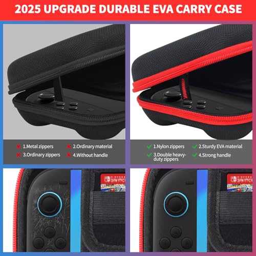 Cendron Carrying Case for Nintendo Switch 2 (2025) with 20 Games Cartridges, Scratch-Resistant & Strong Protection for Switch 2 Case, Protective Hard Shell Travel Bag Screen Protector Included