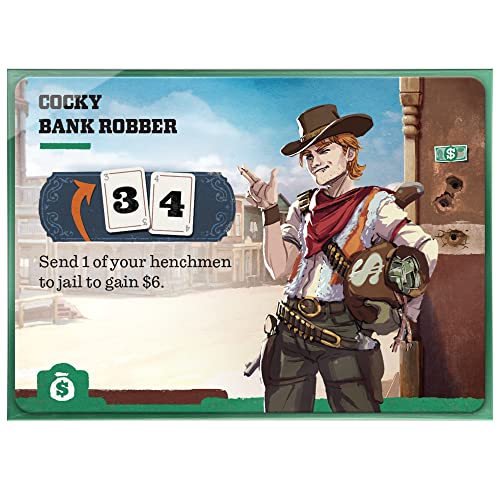Unexpected Games 3000 Scoundrels Board Game - Wild West Strategy Game for 2-4 Players, Ages 12+