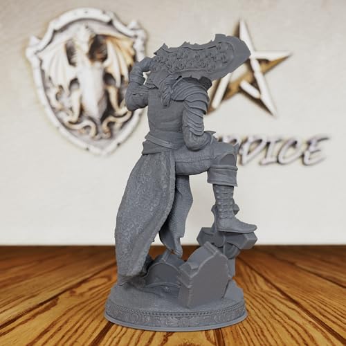 Vampire Swordsman Tabletop Unpainted Miniature Set, DND Minis for Dungeons and Dragons,Fantasy Role Playing Figurine, Great for Vampire Encounters & Gothic Theming- AS197