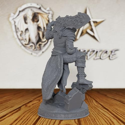 Vampire Swordsman Tabletop Unpainted Miniature Set, DND Minis for Dungeons and Dragons,Fantasy Role Playing Figurine, Great for Vampire Encounters & Gothic Theming- AS197