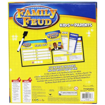 Steve Harvey Family Feud, Kids Vs Parents Edition Family Party Game, Ages 8 and up - color: Kids Vs. Parents Edition