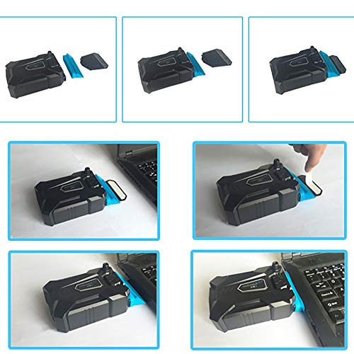 Ejoyous Laptop Cooler with Vacuum Fan, Portable Notebook Laptop Cooler USB Air Extracting Cooling Vacuum Fan Radiator Gaming Laptop Fan with Silent Design