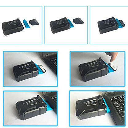 Ejoyous Laptop Cooler with Vacuum Fan, Portable Notebook Laptop Cooler USB Air Extracting Cooling Vacuum Fan Radiator Gaming Laptop Fan with Silent Design
