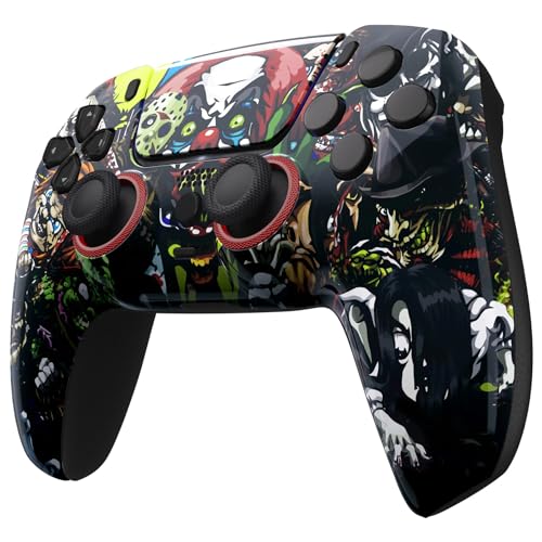 Custom Controllerzz Custom Wireless Controller Compatible with PS5 - Multiple Designs Available (PS5 Scary Party) - color: PS5 Scary Party