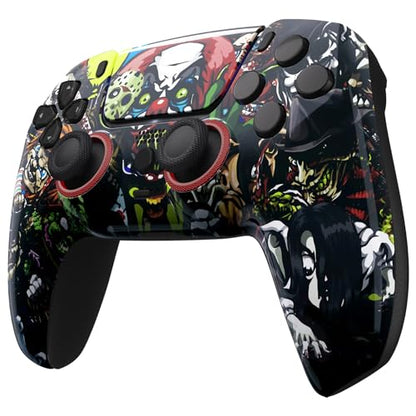 Custom Controllerzz Custom Wireless Controller Compatible with PS5 - Multiple Designs Available (PS5 Scary Party) - color: PS5 Scary Party